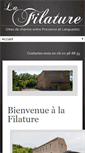 Mobile Screenshot of gites-lafilature.fr